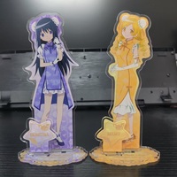 Japan Anime Puella Magi Madoka Magica Figures Kaname Madoka  Cosplay Acrylic Standing Sign Tomoe Mami Character Model Desk Decor