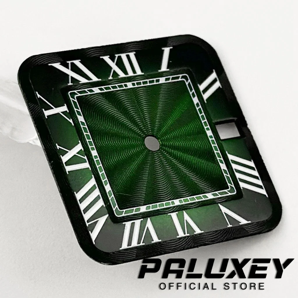 NH35 Santos 27mm Watch Accessory Square Dial Modified Arabic Numeral Dial Suitable For Japanese NH35 4RNH35 Automatic Movement