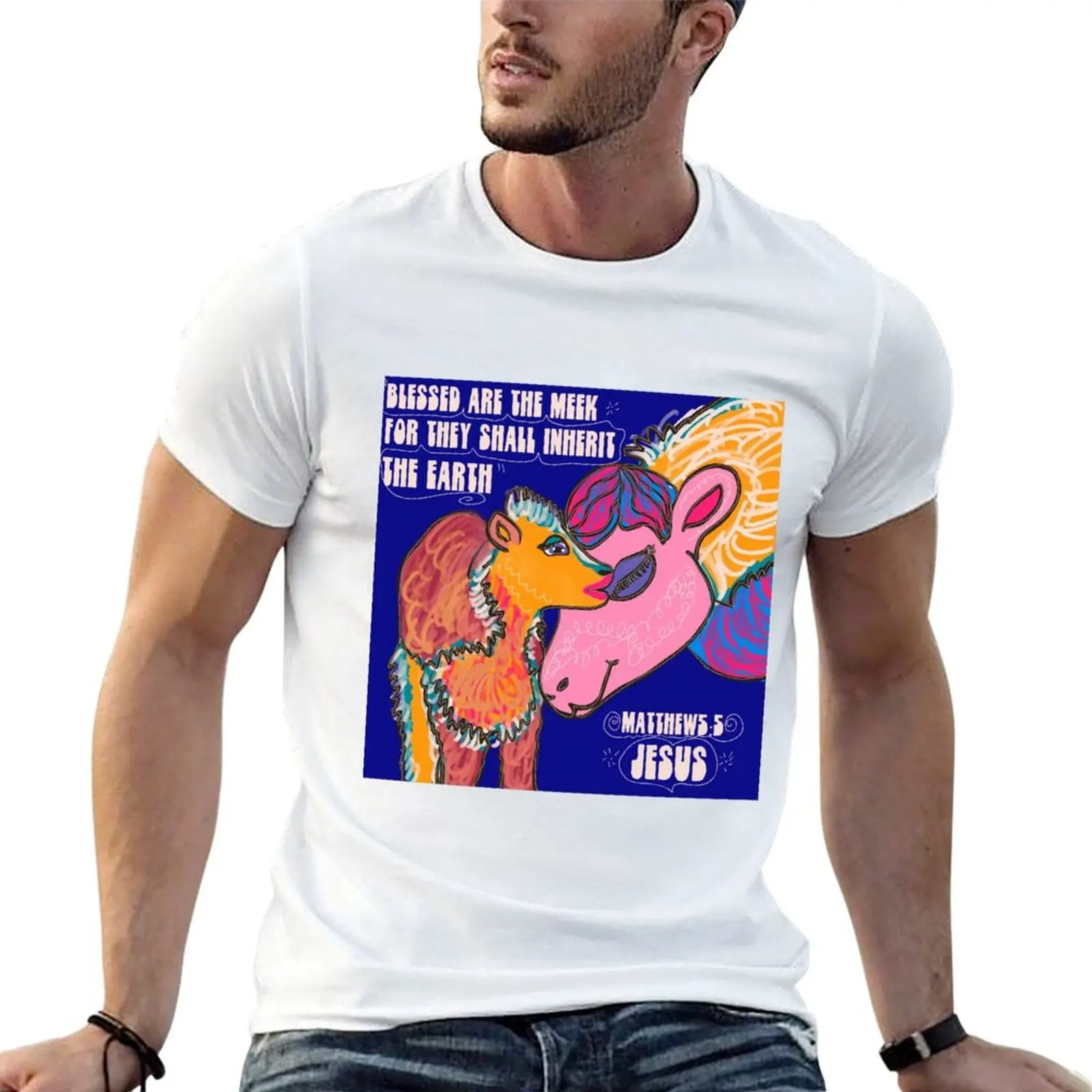 

Blessed are the Meek T-Shirt t shirt custom print t shirts for man cotton soft printed t shirts for man T-shirt