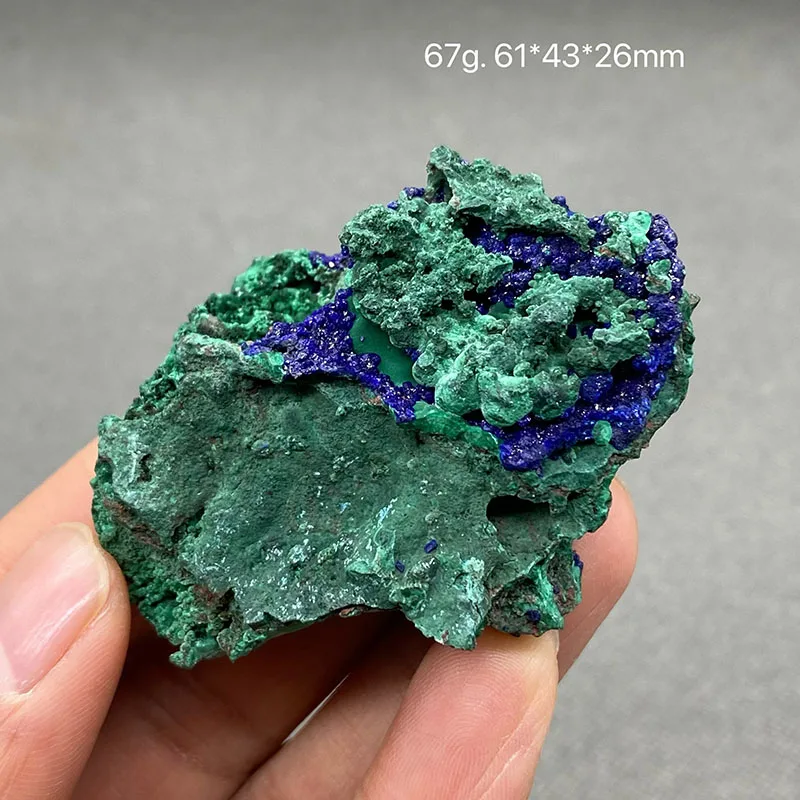 100% Natural beautiful Azurite and Malachite symbiotic mineral specimen crystal Stones and crystals Healing crystal