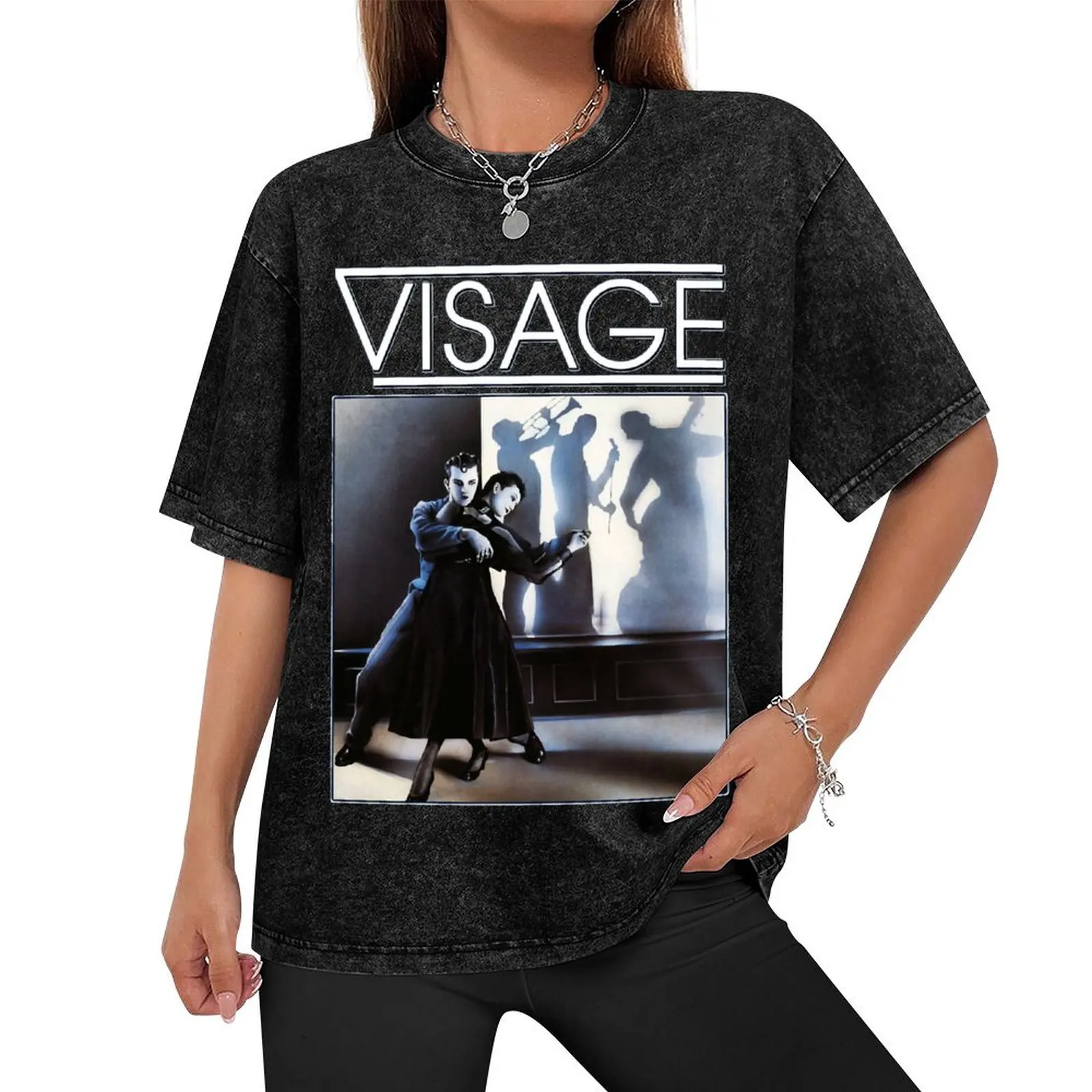 the-visage 1980 T-Shirt anime boys animal print aesthetic clothes mens designer clothes