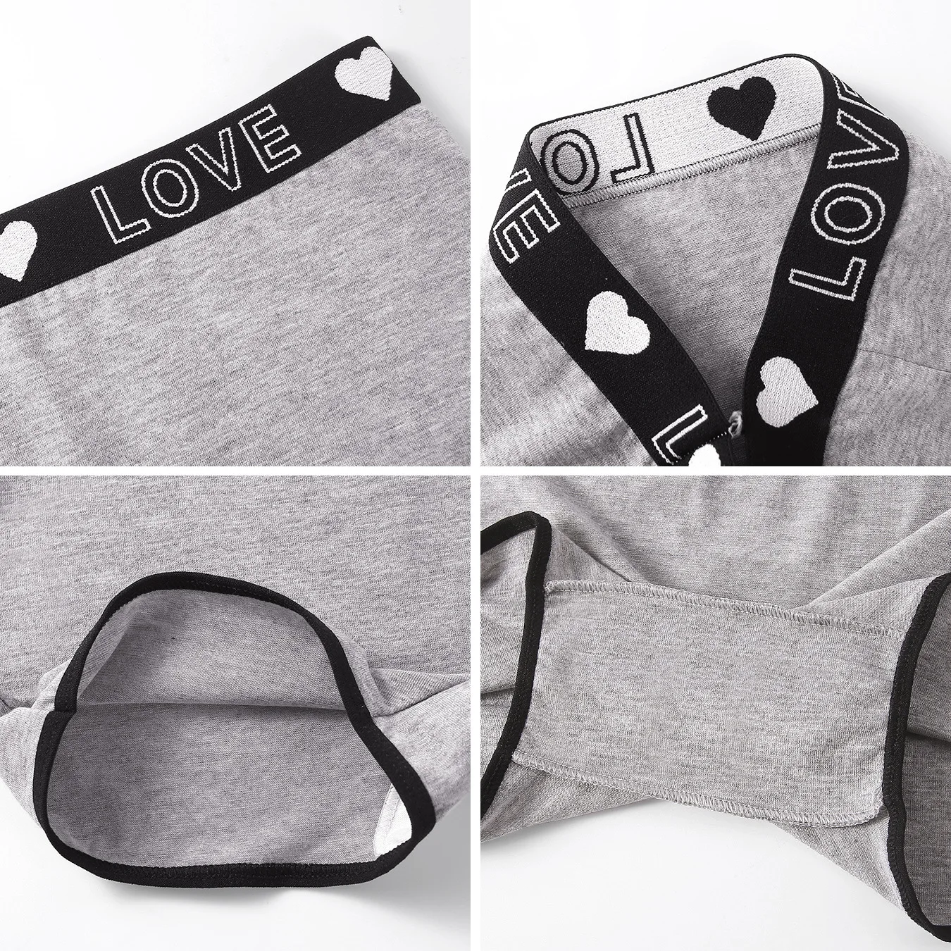 3 قطعة سراويل الملاكم النسائية منتصف الخصر لا أثر حجم كبير أربعة ركن سراويل سيدة الموضة الراحة فلوش الساقين شقة القدم قصيرة