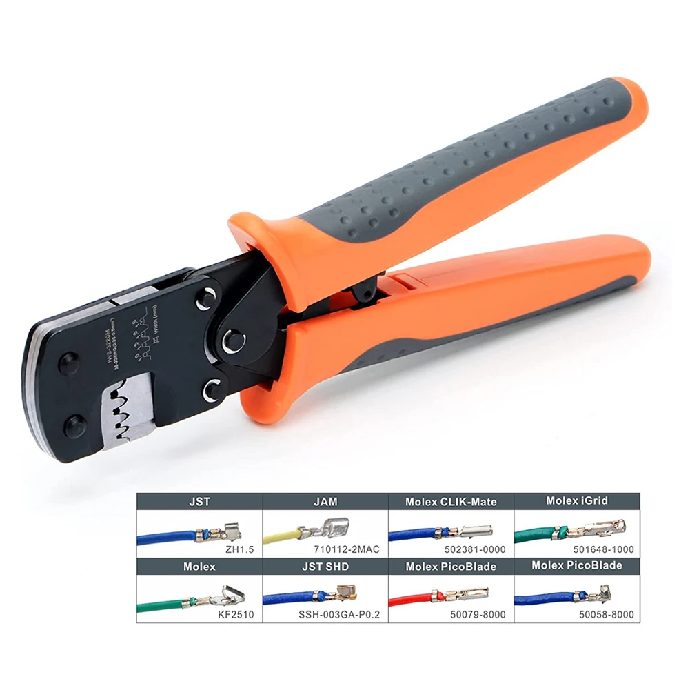 Equipment Crimping Tool 0.03-0.52mm² 1 PC 32-20AWG Crimping Tool Micro-Connector Stability Fits Molex CLIK-Mate