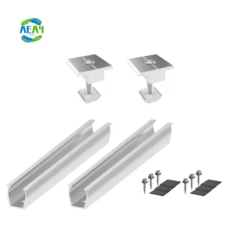 

AEA4-Solar Panel Mount Bracket Rails Clamp Fastening Module Mount Mounting PV Solar Power Supplies Trapezoidal Roof 35Mm Durable