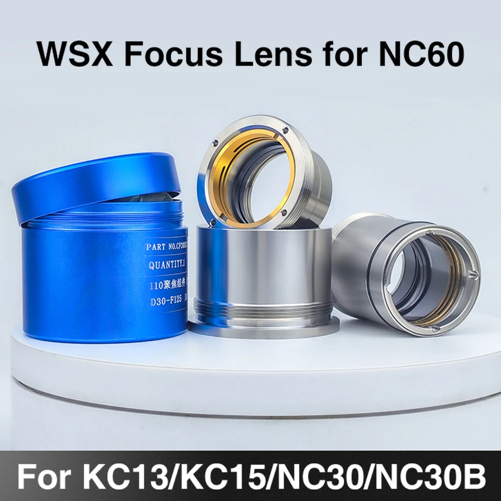 عدسة تركيز ليزر WSX وعدسة موازية مع حامل KC13 KC15 NC30 NC30B D30 D37 F100 F150 F200 لرأس القطع بالليزر #2