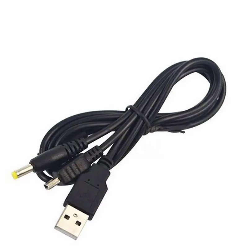 1pc Newest 2 in 1 USB Data Cable Charger Charging Cable Cord For PSP 2000 3000 Gaming Accessories