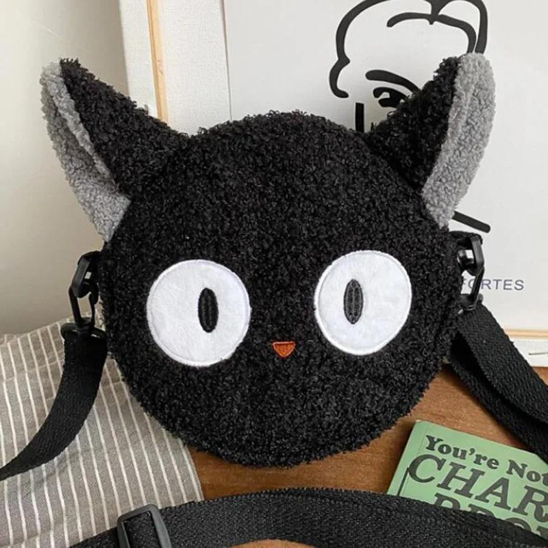 

Anime Kiki's Delivery Service JiJi Shoulder Bags For Women KiKi Cat Cosplay Plush Small Messenger Bag Student Purse