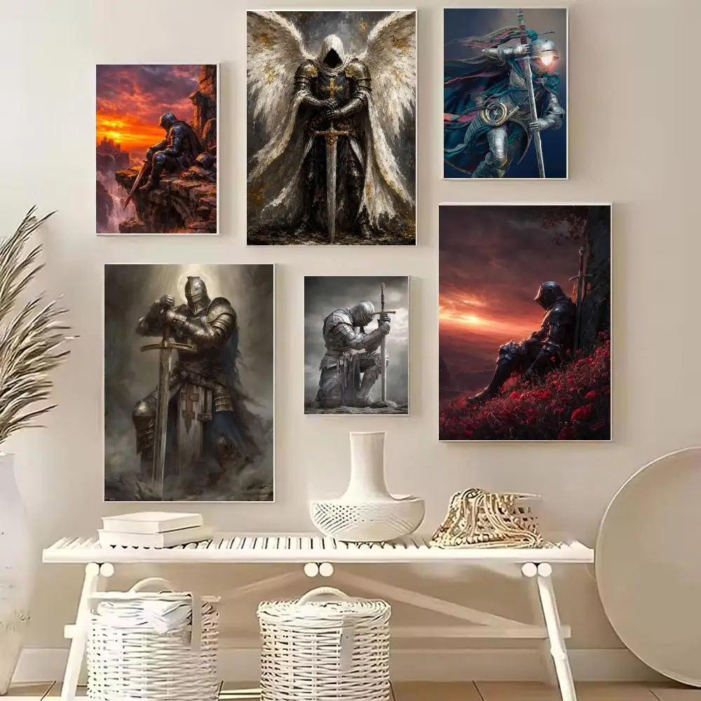 Magical Knight of the Sword Poster Aesthetic Wall Art Prints Poster for Dorm Room Modern Home Office Decor Minimalist Gift
