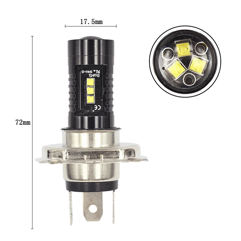 H4 9003 HB2 Led Headlight Bulbs Conversion Kit 9003 60W 1800LM 6000K Car COB LED Conversion Headlight Bulb Hi/Lo Beam LED Light