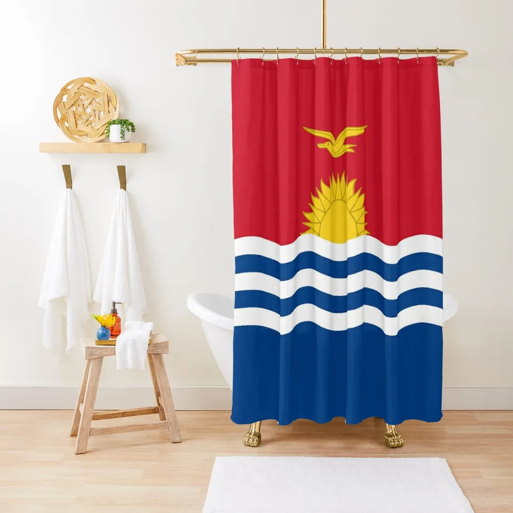 

Flag of Kiribati Shower Curtain Modern Showers For Bathroom For Shower Bathroom And Shower Products Bathroom And Curtain