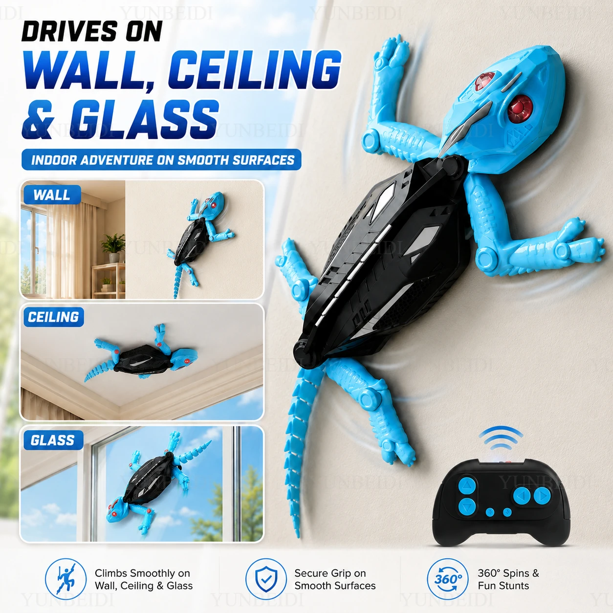 Lagarto Gecko Trepamuros con C - Gecko Lighting & Decor reseña y precio