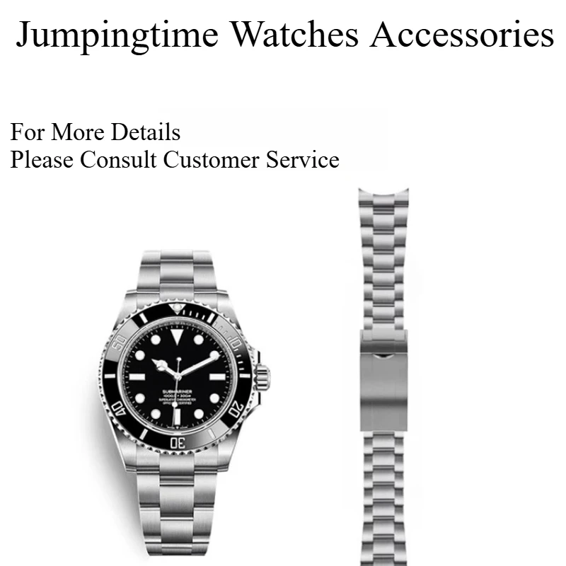 

20mm Metal Steel Strap Men's Replacement Wristband 126610/116610 Suitable for Rolex Submariner Series Watch Strap