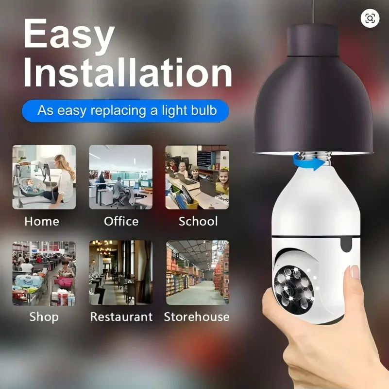 كاميرا مراقبة منزلية عالية الدقة للرؤية الليلية بالألوان الكاملة، كشف الصورة الذكية، تدعم التخزين السحابي وبطاقة الذاكرة #1