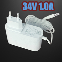 Replacement EU Power Supply adapter for Roidmi F8 F8E Cordless Vacuum Cleaner ROIDIMI NEX X20 X30 Pro Power cord 34.2V 1.0A
