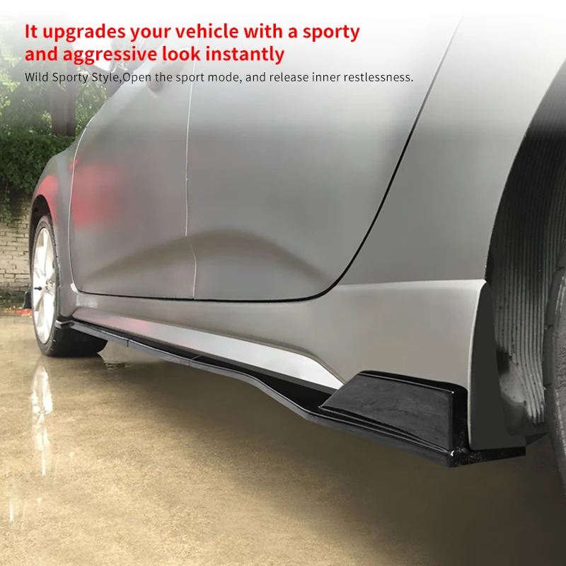 

For Hyundai For Veloster 2013 2014 2015 2016 2017 Car Exterior Accessories Side Skirts Extension Splitters Lip Surrounded Bumper