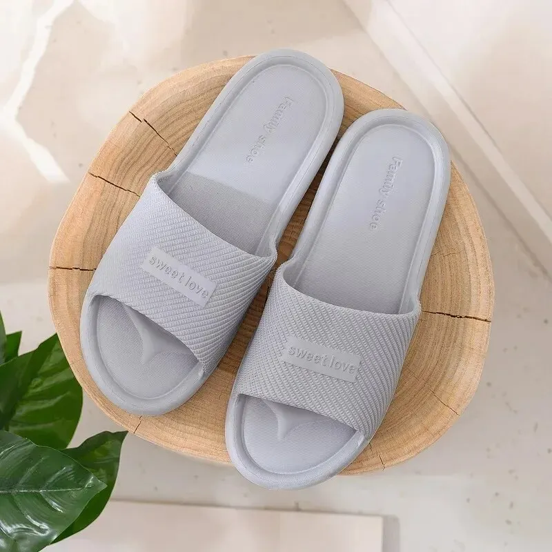 Women Slippers Couple EVA Home Flip Flops Men\'s Fashion Ladies Casual Beach Sandals Lightweight Flat Non-Slip Floor Sandals