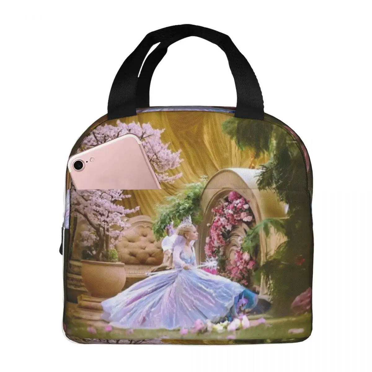 

Glinda Elphaba Wicked For Good Thermal Insulated Lunch Bags for Travel Portable Food Bag Container Cooler Thermal Lunch Boxes