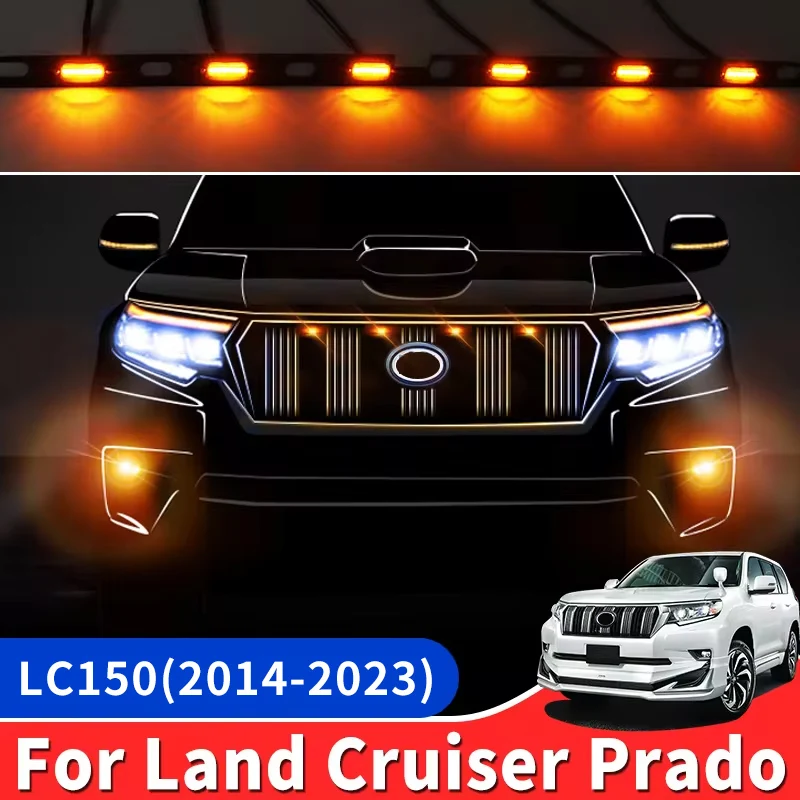 For Toyota Land Cruiser Prado 150 LC150 FJ150 J150 2014-2023 LED Grille Clearance Lamp Width Light Exterior Upgrade Accessories