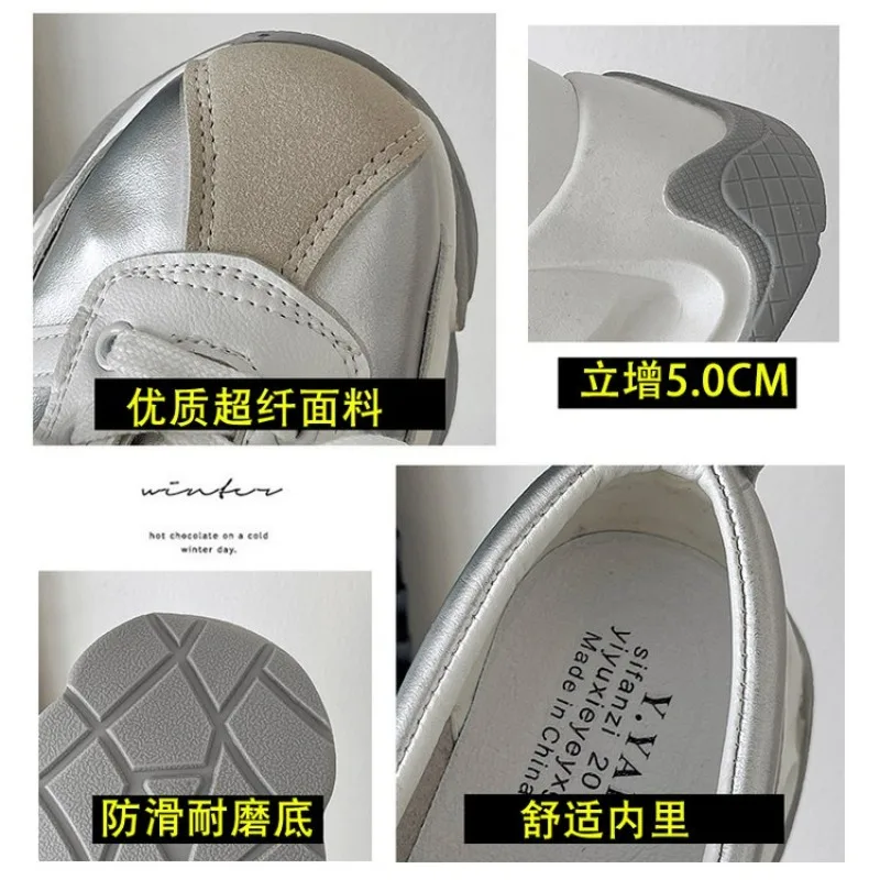 Women\'s Sneakers Platform Woman Sports Sneakers 2024 Brand Leather Female Vulcanized Shoes Sneakers Casual Ladies jogging shoes