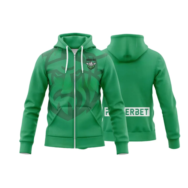 Canberra Raiders 2022 Run-Out Shirt Sizes S-5XL!-Zip Hoodie