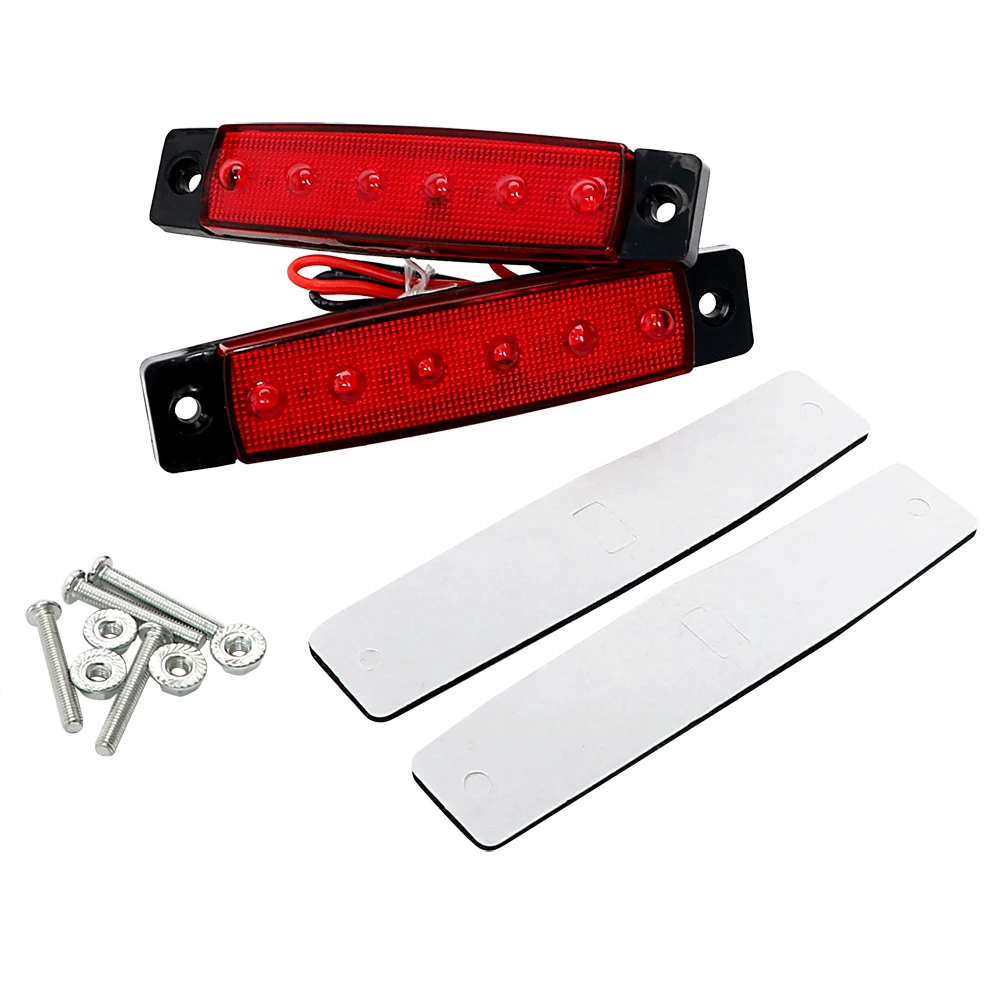 Caminhão Turn Signal Lights, Lâmpadas de freio do carro, 12 SMD LED, Auto Lights Acessórios, 12V, 1 Par