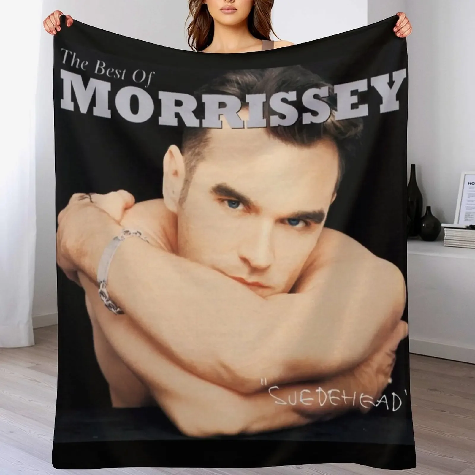 Morrissey suedehead the best of morrissey Throw Blanket Travel Size Cozy Blanket for Plane Train