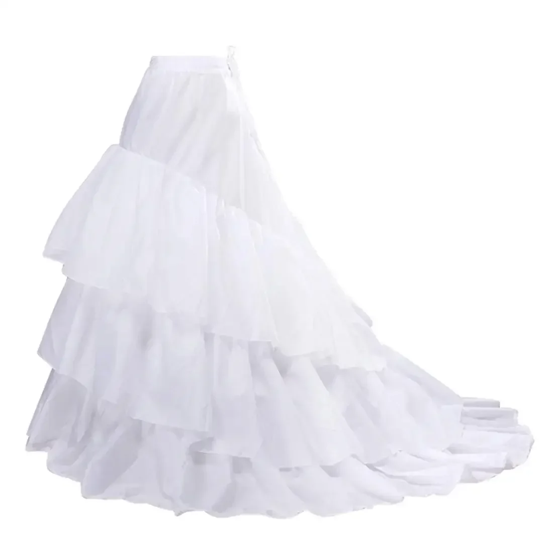 

Trumpet Mermaid Fishtail Petticoat Crinoline Underskirt Slips Floor Length for Wedding Dress Ball Gown