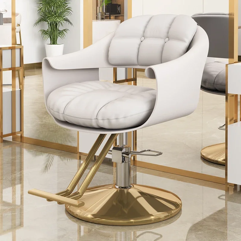 Black Ergonomic Barber Chair Arm Rolling Cosmetic Adjustable Barber Chair Beautician Economic Silla Taller Furniture Barbershop