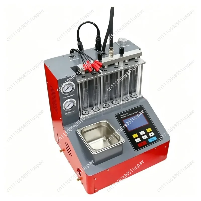 GDI Fuel Injector Cleaner & Tester Machine with Ultrasonic Cleaning for 6-Cylinder Cars & Motorcycles GDI608 Model AC