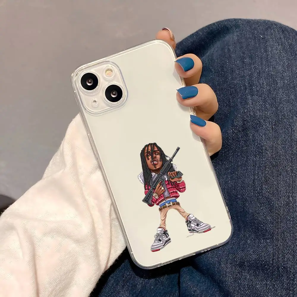 1pc C-chief Keef Phone Case Transparent For IPhone 17 16 15 14 13 12 11 PRO MAX PLUS Mini Soft Skin-friendly Cover