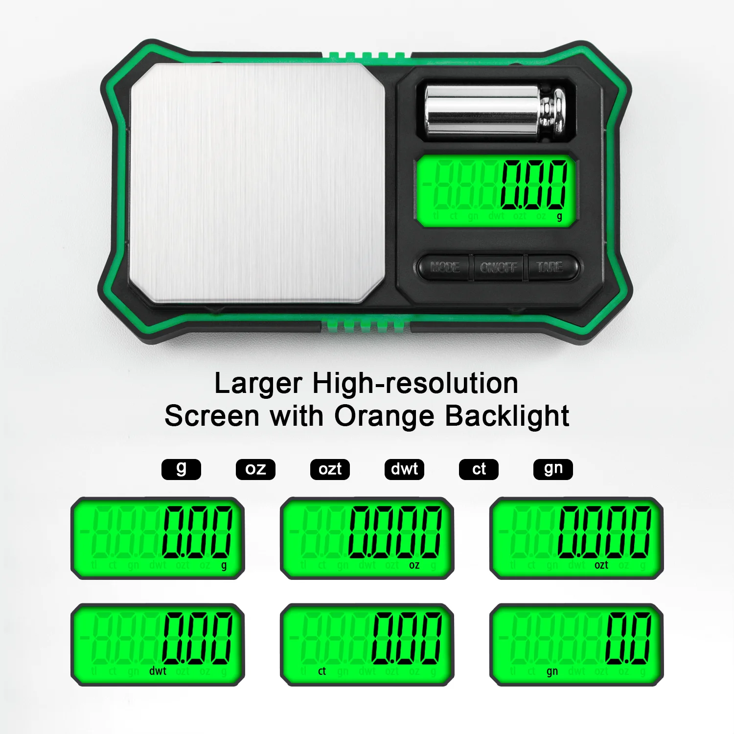 Digital Gram Scale 200 g / 0.01 g Digital Pocket Scale 6 units Jewelry Scale Food Scale with Weights