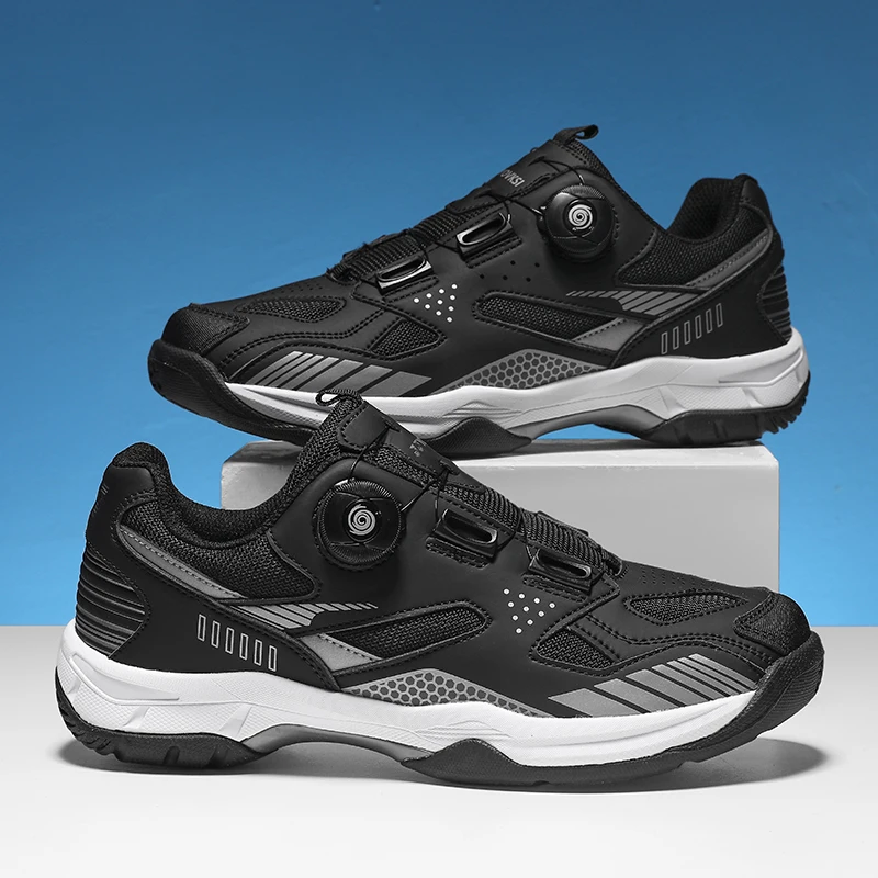 Schnellschnür-Badminton-Schuhe für Damen und Herren, Trainingsschuhe, stoßdämpfende, rutschfeste Volleyball-Sport-Sneaker – Detail 9