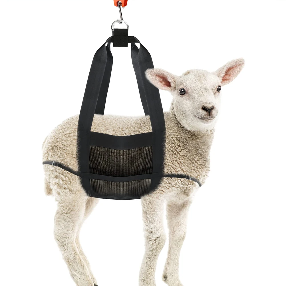 Eslinga de pesaje para animales pequeños, malla transpirable duradera, cachorro, perro, pantorrilla, cabra, suministro para mascotas, limpieza, reutilizable, fácil de usar, larga vida útil