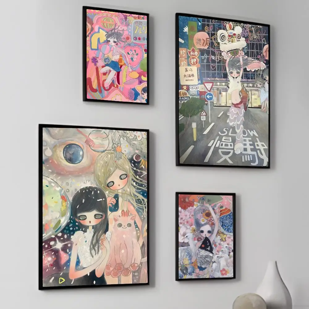 1pc A-Aya T-Takano Poster Poster High-definition Art Sticker Self Adhesive Waterproof Home Decoration