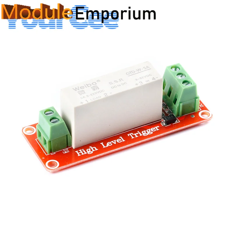Picture 3: 5A 2 Channel Way Relay Module High Level Trigger DC Solid State Relay Module Control Board Single Phase Device Electrical
