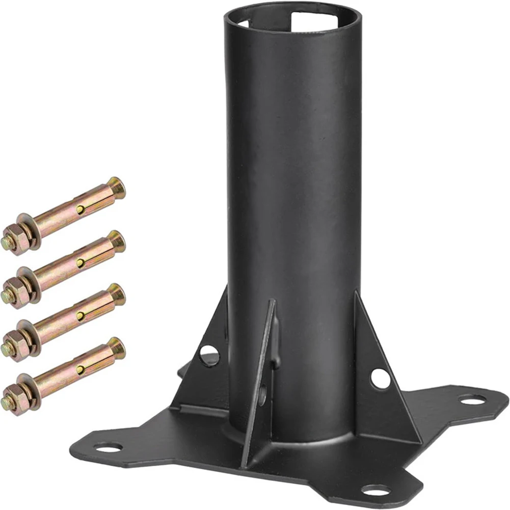 Heavy Duty Installation Alloy Sleeve Base Quick Installation Bracket Safety-Centric Ground Mount Heavy Duty Satellite Mount Kit