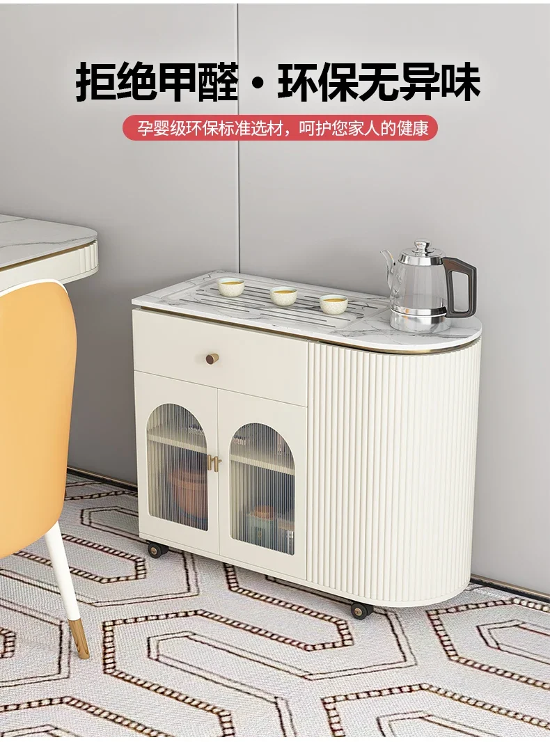 Kung Fu Tea Table Small Balcony Stone Plate Kettle Integrated Sofa Side Tea Cart Household Tea Tray