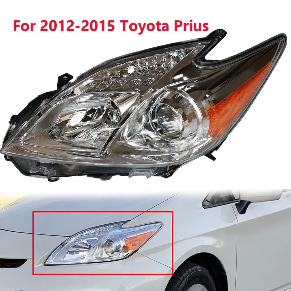 Farol halogênio esquerdo do lado do motorista para Toyota Prius 2012 2013 2014 2015