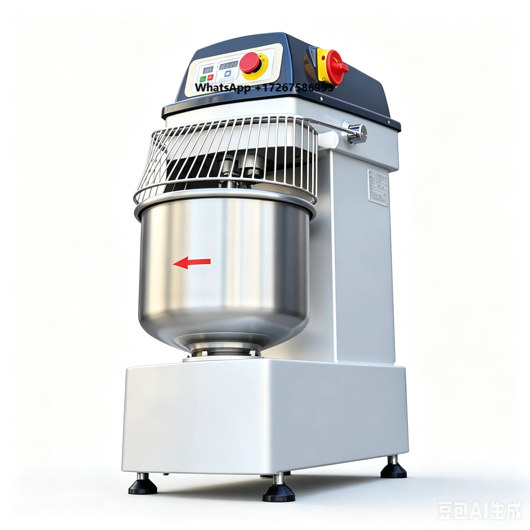 Commercial Spiral Dough Mixer 10kg Capacity Heavy Duty for Pizza Bread Pastry Shops