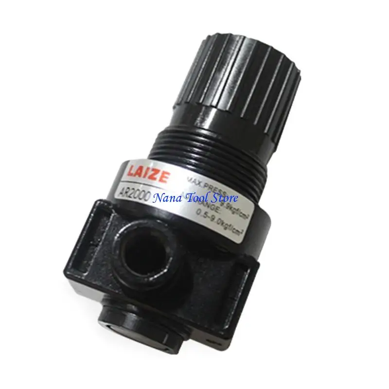 31GJ AR2000 G1/4 Thread Air Pressure Regulator Pneumatic Reducing with Gauge-