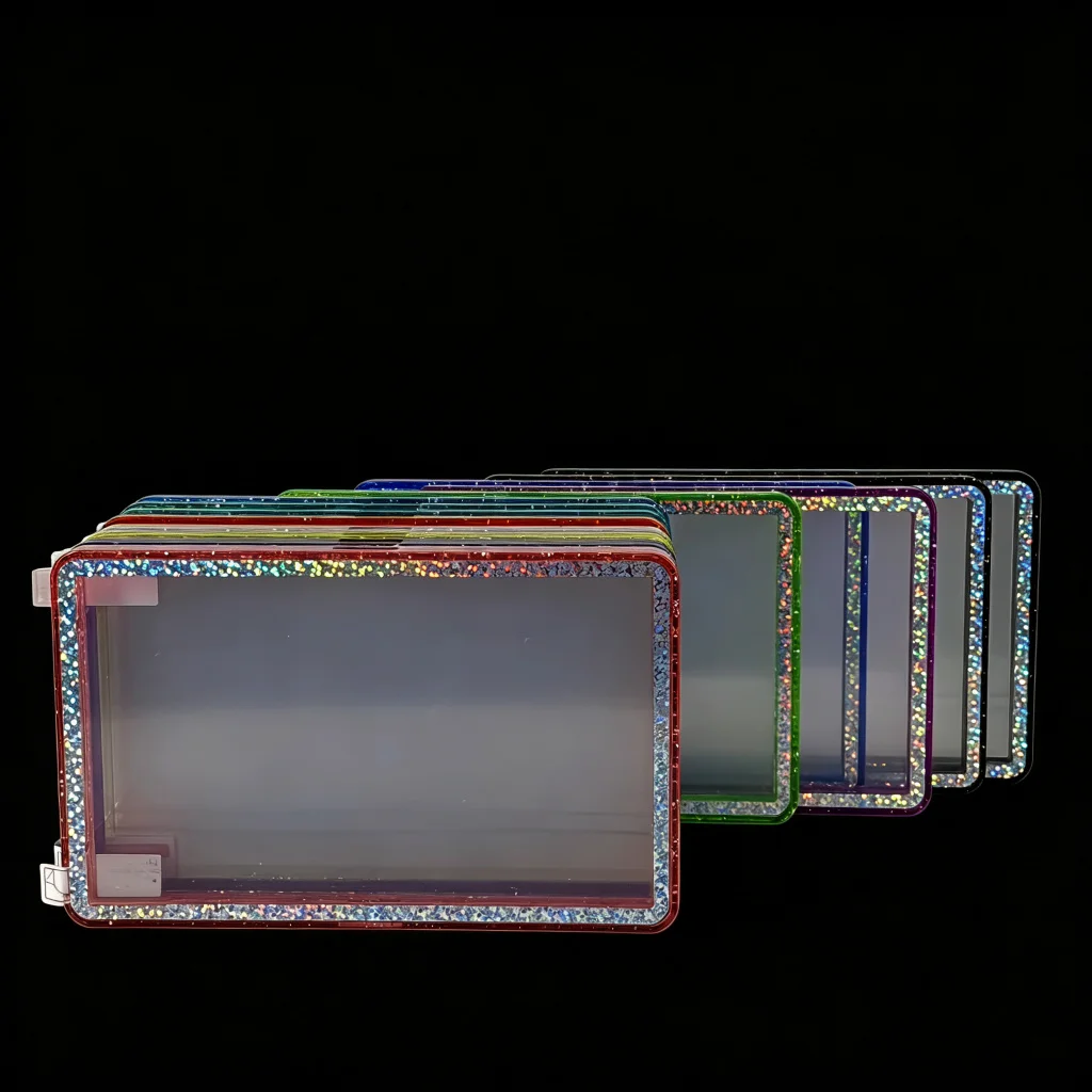 2026 new glitter Graded Cards Protector Case For PSA 35pt Slab UV & Scratch Resistant Trading Card Magnetic Display Holder Box