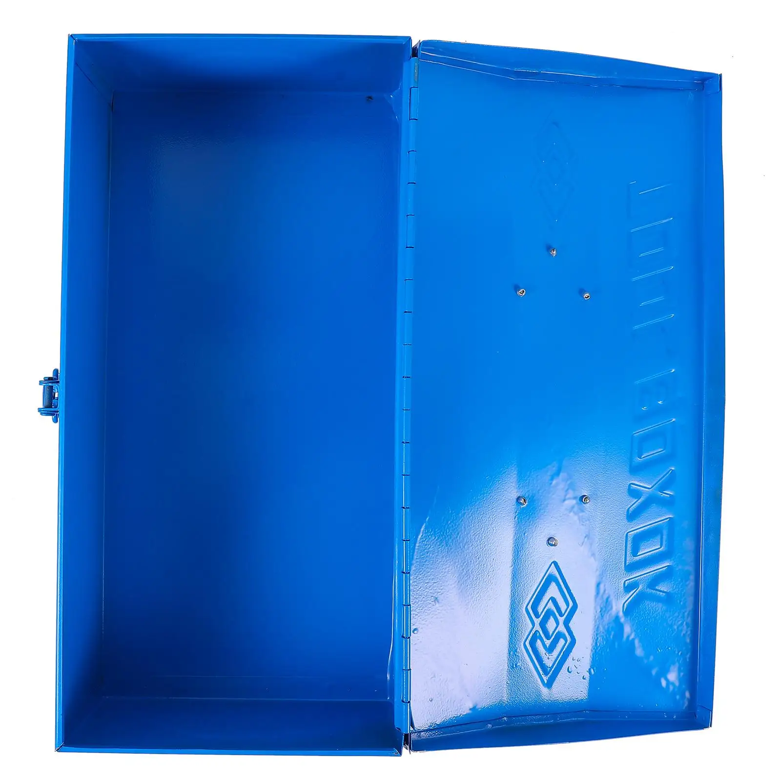 

Portable Blue Iron Tool Box Storage Container for Car Garage Workshop Metal Toolbox Organizer Durable Case Mechanics Tools