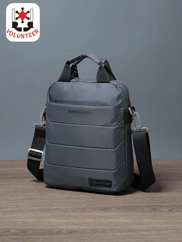 Vrijwillige Schoudertas Mannen 2023 Nieuwe Casual All-Match Telefoon Oxford Doek Reizen Trendy Multifunctionele Handtas 1713-04