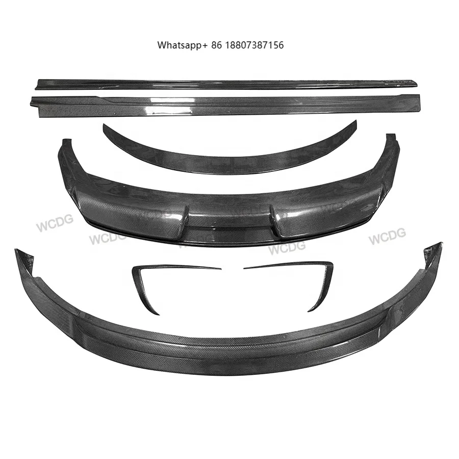 

High Quality Carbon Fiber Bodykit forTesla Model 3 ART Style Front Lip Rear Lip Side Skirts New Rear Spoiler Bumper Car Body