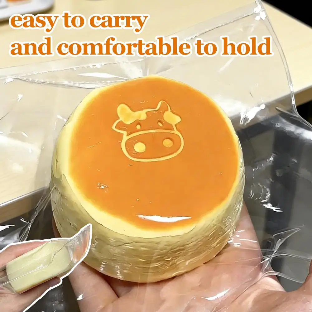 Juguete de Silicona con Forma de Pastel de Queso de Vaca | Diseño de Postre Amarillo de 6 cm | Juguete Antiestrés Suave para Niños y Adultos