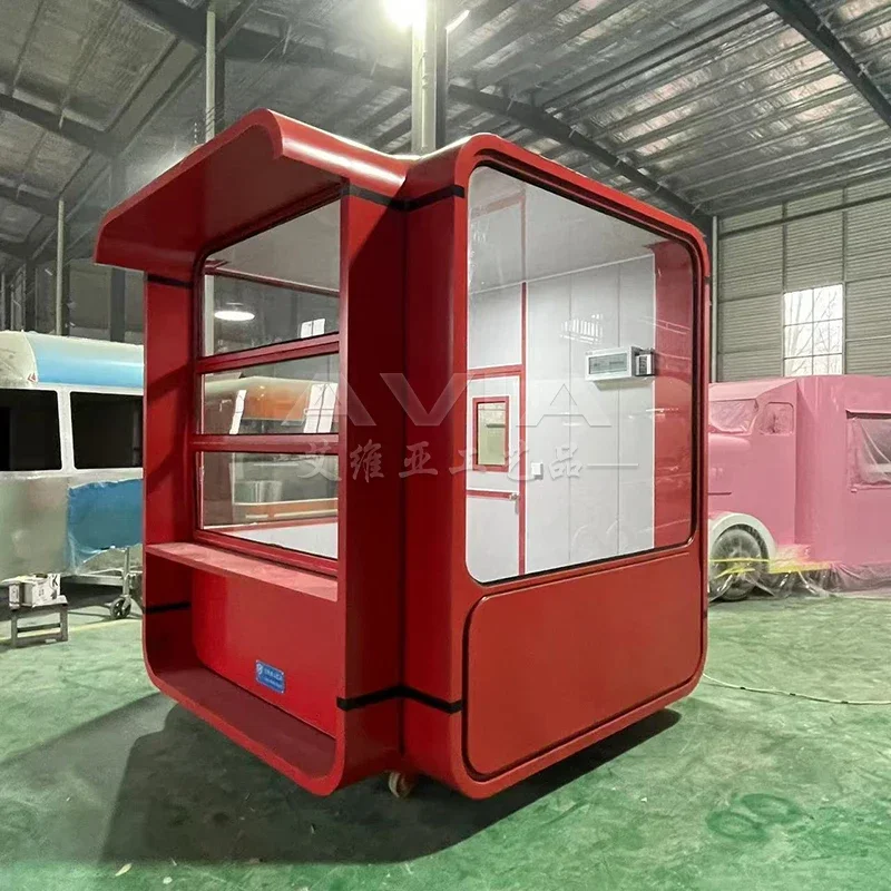 Outdoor mobile kiosk scenic spot ticket kiosk park outdoor camp coffee milk tea house sales kiosk newsstand