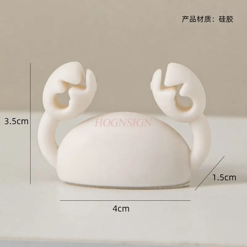 

1 шт., органайзер для крабового кабеля, креативный настольный кабель для хранения передачи данных, устройство для крепления мобильного зарядного кабеля, концентратор для сортировки кабеля для наушников