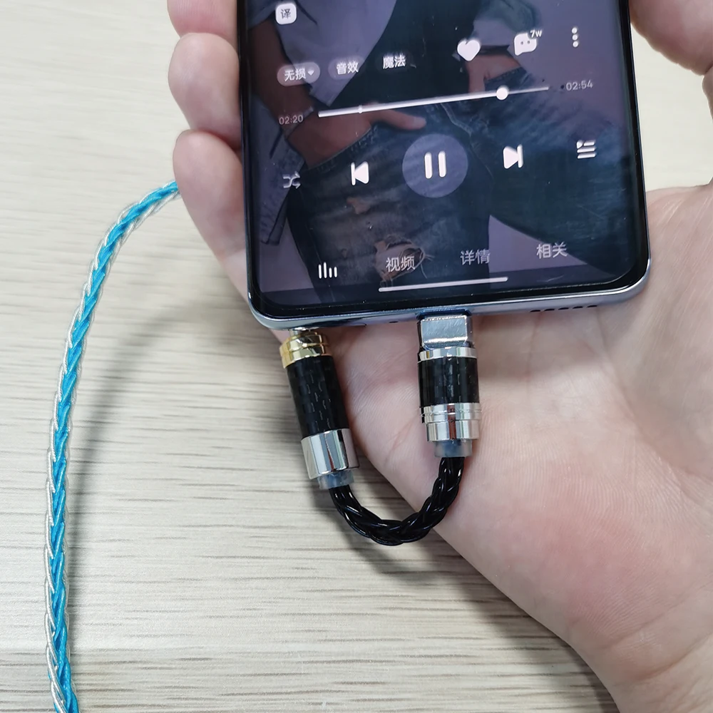 Leichter Dac Amp Earpohone-Kopfhörer verstärker-USB-C auf 3,5mm 2,5 symmetrischer 4,4 symmetrischer Audio adapter Dongles