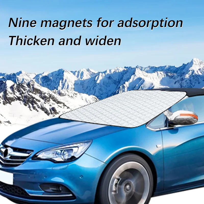 

Magnetic Car Windshield Snow Cover Winter Ice-Frost Guard Sun Shade Protector For Opel Cascada 2013-2016 Exterior Accessories