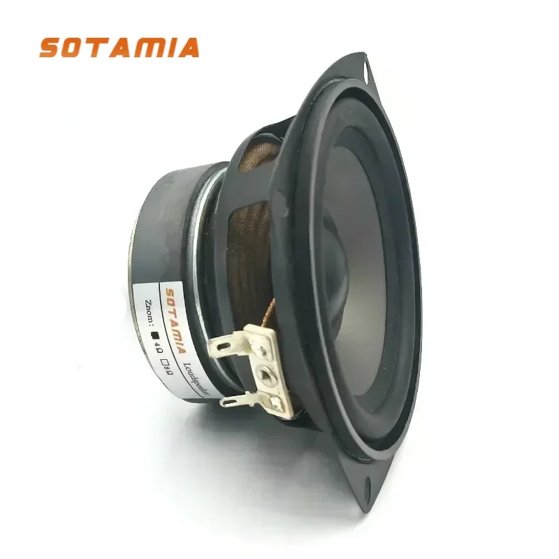 

SOTAMIA 1Pcs 30W 4 Inch Midrange Bass Speaker 4 Ohm Home Theater Music Audio Woofer Power Loudspeaker DIY Bluetooth Speaker